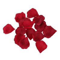 300pcs Fabric Rose Petals Flower Favors for Wedding Party Decoration Red