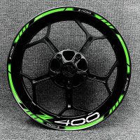 【hot】 A Set New Z400 Motorcycle 17 Inch Hub Logo Modified Decal Rim Reflective Stickers