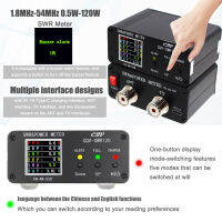 CQV-SWR120 120W SWR &amp; Power Standing Wave Meter FM-AM-SSB ฟังก์ชั่นปลุกคลื่นยืนสูง240*240จอแสดงผล HD สีเต็มรูปแบบ