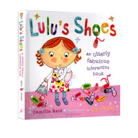 Original English lulu S shoes Lulus shoes hardcover touch operation book LULUs Lulu series childrens life common sense enlightenment cognition picture book behavior habit cultivation enlightenment picture book