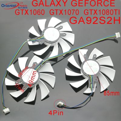 GA92S2H - PFTE 12V 0.35A 4Pin 85mm VGA Fan For GALAXY GEFORCE GTX1060 GTX1070 GTX1080 TI HOF Graphics Card Cooler Cooling Fan