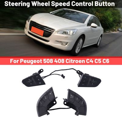 Car Cruise Control Switch Steering Wheel Speed Control Button Bluetooth Switch for 508 408 C4 C5