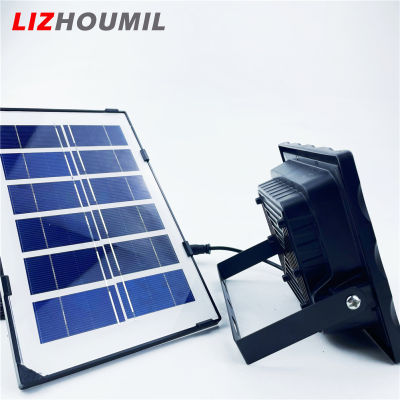 LIZHOUMIL รีโมทควบคุมไฟพลังงานแสงอาทิตย์แบบ2-In-1 30W/40W/50W ไฟแต่งสวนประหยัดพลังงานกันน้ำ