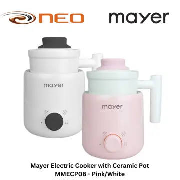 Mayer electric cooker with ceramic online pot