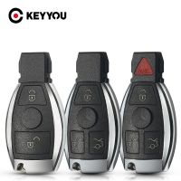 KEYYOU Remote Car Key Case Shell For Mercedes Benz Year 2000 Supports Original NEC and BGA AMG E350 C63 AMG C300 CL SLk Class