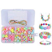 DIY Bead Set Handmade Jewelry Making Kit for Kids Girl Pearl Beads for Bracelet Rings Necklaces Creativity Beading Kit Art Craft