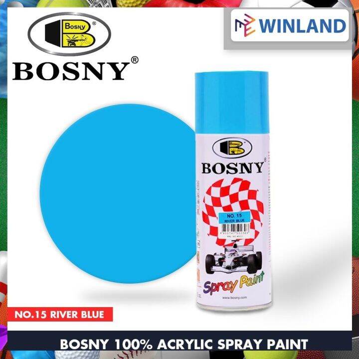 Bosny 100 Acrylic Spray Paint River Blue No.15 xWINLANDx Lazada PH