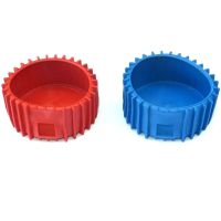 2 Piece Rubber Gauge Protector Set for 63mm (2 1/2 ) High Low Pressure Gauges Blue and Red