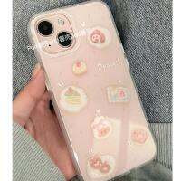 เคสไอโฟนน่ารัก เค้กกาแฟ Apple 14/13promax เคสมือถือ 12/11pro กันกระแทก xr/xs นิ่ม 7/8plus หญิง