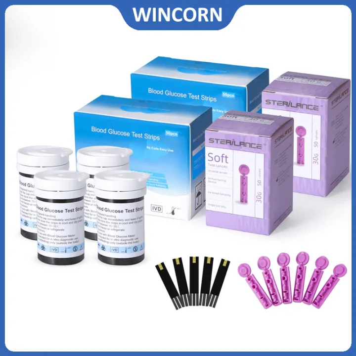 Blood Sugar Test Strips 50/100 Test Strips and Lancets for KH100