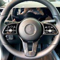 Steering Wheel Decorative Frame Sticker For Mercedes-Benz New A B C E-Class CLA GLA GLB GLE 2019+ Interior Modification