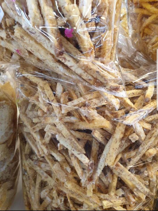 เผือกแท่งทอดกรอบเคลือบน้ำตาล-แพ็คละ-500-กรัม-ของดีหนองมน-ชลบุรี