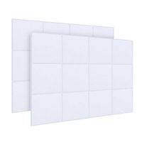 24 Pcs Soundproof Pad,Acoustic Panel,Soundproof Panels,High-Density Beveled Edge Tiles,for Wall Decor&amp;Acoustic Treatment