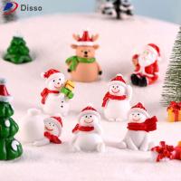 DISSO 1 PC DIY สวนนางฟ้า ภูมิทัศน์ขนาดเล็ก เครื่องประดับคริสต์มาส ต้นคริสต์มาส ตุ๊กตาซานตาคลอส ตุ๊กตาหิมะจิ๋ว