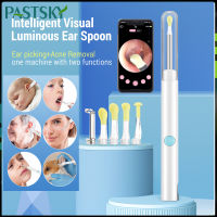 PASTSKY 3.5มม. หูฟังพร้อมกล้องไฟฉาย LED แบบปรับระดับได้ที่แคะหูที่มองเห็นได้3ล้านเอชดีพิกเซลสำหรับเด็กผู้ใหญ่อุปกรณ์ทำความสะอาดหูสำหรับ Android IOS