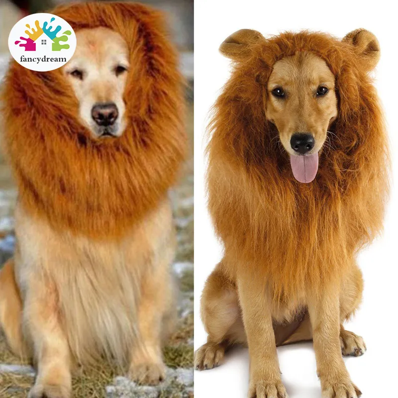 fancydream Lion Mane Wig with Ears for Large Dog Halloween Clothes Fancy  Dress Up Pet Costume Supplies | Lazada PH
