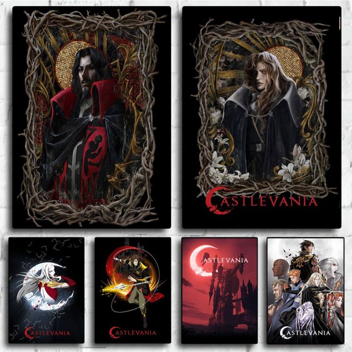 castlevania-season-4โปสเตอร์และพิมพ์-alucard-vampire-leonore-ภาพผ้าใบภาพวาด-wall-art-รูปภาพสำหรับ-room-home-decor-ของขวัญ