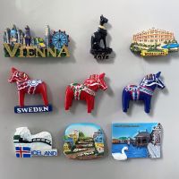 ◇✵ Sweden Dubai France Versailles Italy Switzerland Egypt Austria Greece Resin Fridge Magnet Magnetic