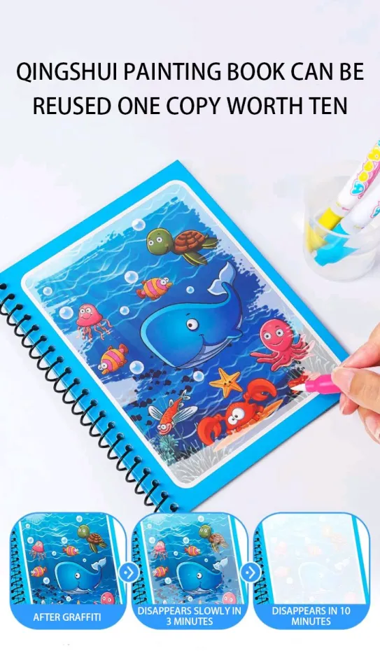 Montessori Kids Drawing Toys Animal Car DIY Painting Template