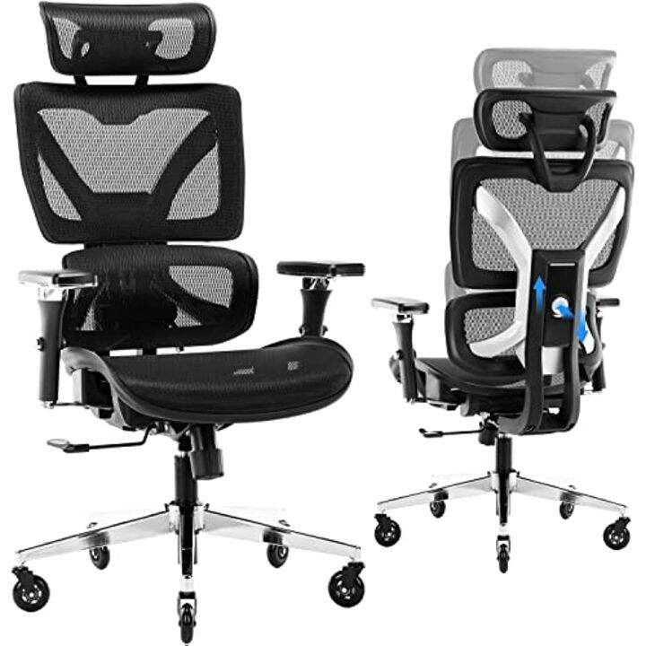 Multifunctional Big and Tall Mesh Office Chair Adjustable Backrest