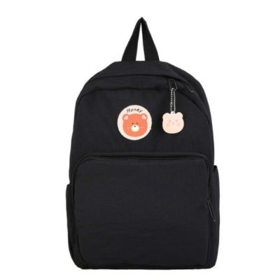 โปรดี!! [พร้อมส่งในไทย] C&amp;S Honey Bag กระเป๋าสะพายหลัง กระเป๋านักเรียน พร้อมจี้ห้อย สุดคุ้ม