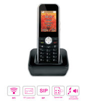 โทรศัพท์ไอพี ไร้สาย Vogtec WiFi IP Phone D169IW พร้อมแท่นเสียบ ไม่มีกล้องถ่ายรูปเพื่อความปลอดภัย Wireless SIP Phone