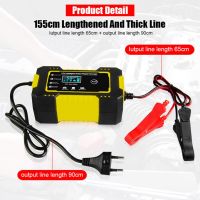 ZZOOI 12V Car Motorcycle Battery Charger 6A Charger for Auto Moto Lead Acid Smart Charging Digital LCD Display Auto Parts Tool