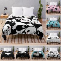 Cute Panda Cozy Fleece Throw Blanket for Boys Bed Soft Flannel Blankets for Couch Sofa Bedroom Living Rooms Queen King Twin Size