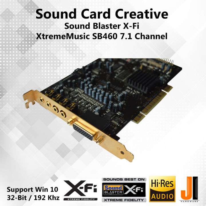 sound-card-creative-sound-blaster-x-fi-xtrememusic-sb0460-7-1-channel-pci-มือสอง