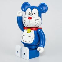 28CM Cartoon Doraemon Bearbrick 400% Blue Fat Cat Cute Action Figure (Random Color Box)