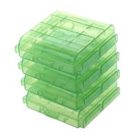 Pack of 8 PCS AA / AAA Battery Storage Hard Case Box-Green