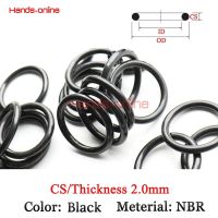 Thickness/CS 2.0mm NBR Rubber O Ring O-Ring Oil Sealing Gasket Automobile Sealing Sealing Seal Gasket Oil Washer ID 1mm - 67 mm