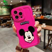 เคสโทรศัพท์การ์ตูนสเตอริโอ3D น่ารักลายมิกกี้ HP ขอบเป็นคลื่นด้านหลัง TPU แบบนิ่มเคสสำหรับ OPPO A58 A78 A77S A54 A5S A31 A36 A16 A3S A12 A32 A5 2020