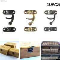 STYLISH HandA 10PCS ฮาร์ดแวร์ กล่องไม้ กระเป๋าหนัง ตัวล็อคตัวล็อก กุญแจ สลักตกแต่ง Hasp พร้อมสกรู