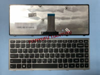 FOR IdeaPad Z410 G400s G405s Flex 14 S410P V-142929BS1 US SILVER FRAME Keyboard Laptop KEYBOARD