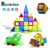 Romboss 52pcs Magnetic Tiles Building Blocks Kids Toy Magnet Set 3D Building Blocks For Girl Boys Toddler Toys