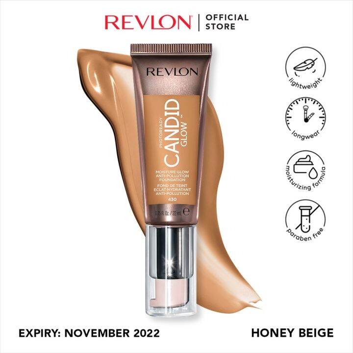 Revlon Photoready Candid Moisture Glow Foundation Honey Beige [Expiry