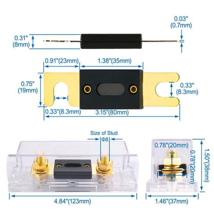 3pcs-fuse-car-anl-fuse-holders-electrical-protection-anl-fuse-fusible-link-with-fuse-100a-fuses-amp