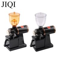 JIQI Electric Coffee Grinder Coffee Mill Bean Grinder Machine Thickness Adjustable Flat Burrs Grinding Machine 220V/110V EU US Tapestries Hangings