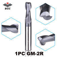 1ชิ้น Zcc.ct Gm-2r คาร์ไบด์แข็ง2สุดที่ฟุตโรงงานเครื่องมือตัดที่ตัดปลายหมุนหัวสี่เหลี่ยมกับเครื่องบดปลายมุมคอนเนอร์กลม