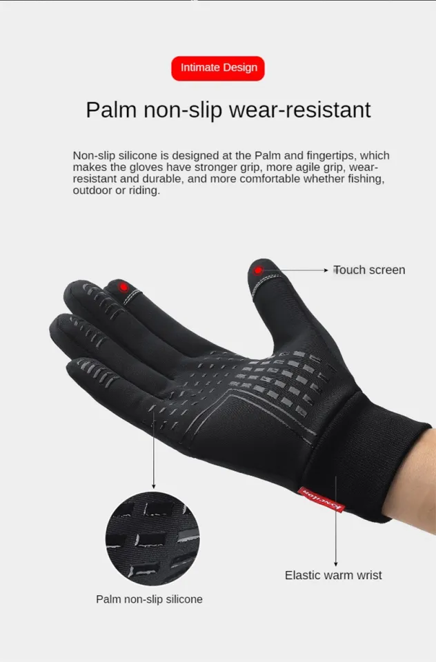 warm windproof gloves touch screen water repellent non-slip wear-resistant  riding sports gloves winter