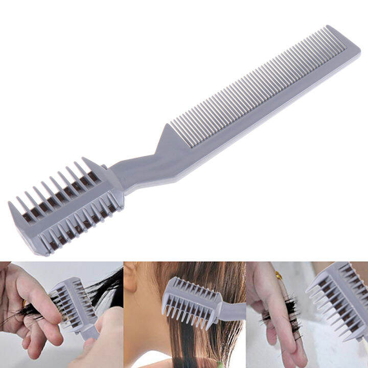 Hair Brush Cutter Comb Beard Trimmer Cut Thinning Slice Hair Shaper