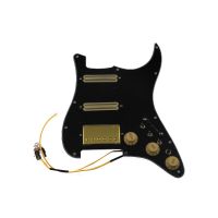 KR-Prewired loaded Pickguard Guitar Pickups Humbucker Pickups Alnico 5 HSS Wiring Harness Push-Pull Single Cut Set For /Strat