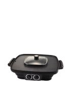 TURBORA - Electric Grill With Hot Pot CGP-01 2.5L Black