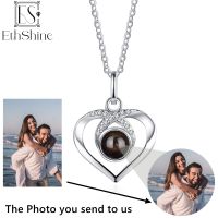 ✷✥  ETHSHINE Custom Projection Photo Necklace Personalized Pendant Chain Memorial Anniversary gift Valentines Day