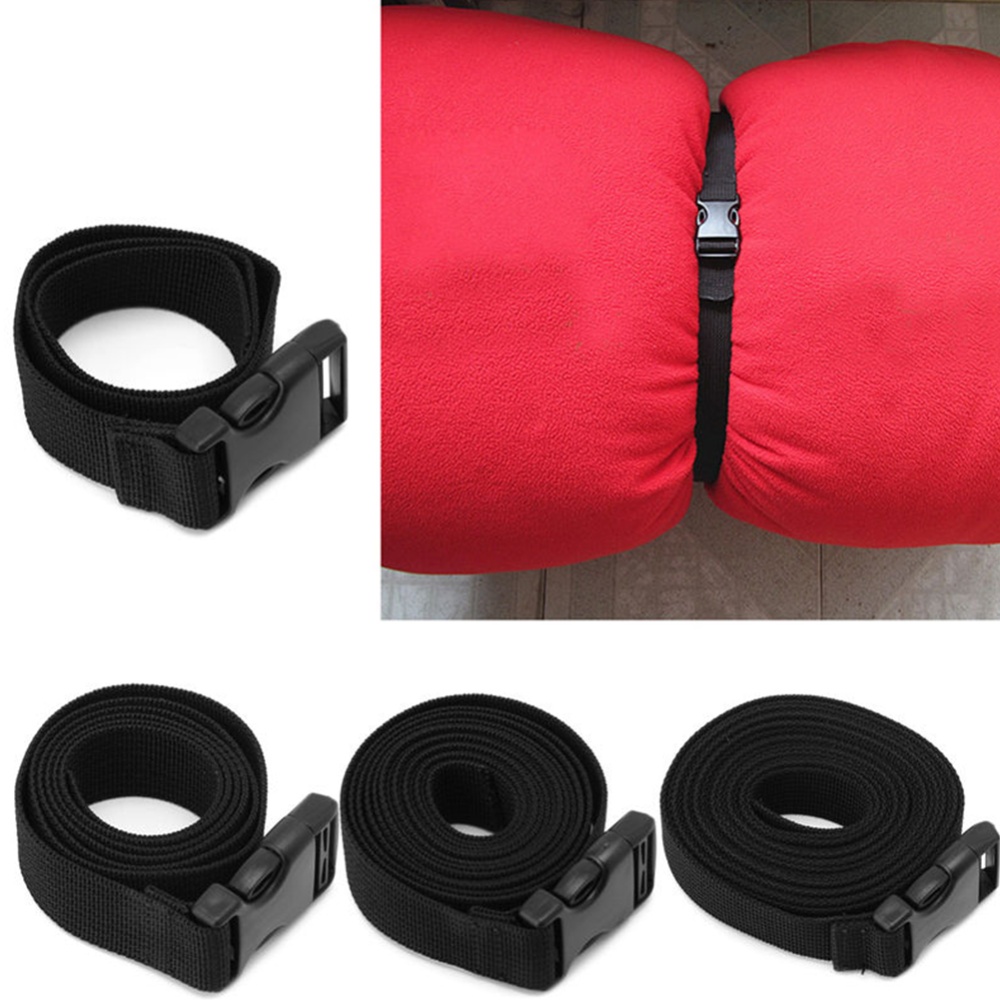 Cargo Tie Down Luggage Backpack Adjustable Lash Belt Strap Cam Buckle Travel Kit 