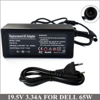 ตัวแปลงที่ชาร์จไฟฟ้ากระแสสลับสำหรับคอมพิวเตอร์พกพา19.5V 3.34A 65W สำหรับ Portatiles Ordenadores สตูดิโอ Dell 1535 1536 1537 1545 1557 1558 1570 KD8HY J62H3