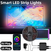 Smart LED Strip Lights Kit Music Rhythm Voice Synchronizing Smart Ambient Lighting TV Backlight Work with Alexa Google Home Night Lights