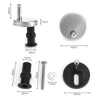 2pcs Top Fix Wc Toilet Seat Hinge Fittings Quick Release Hinges Screw Kit