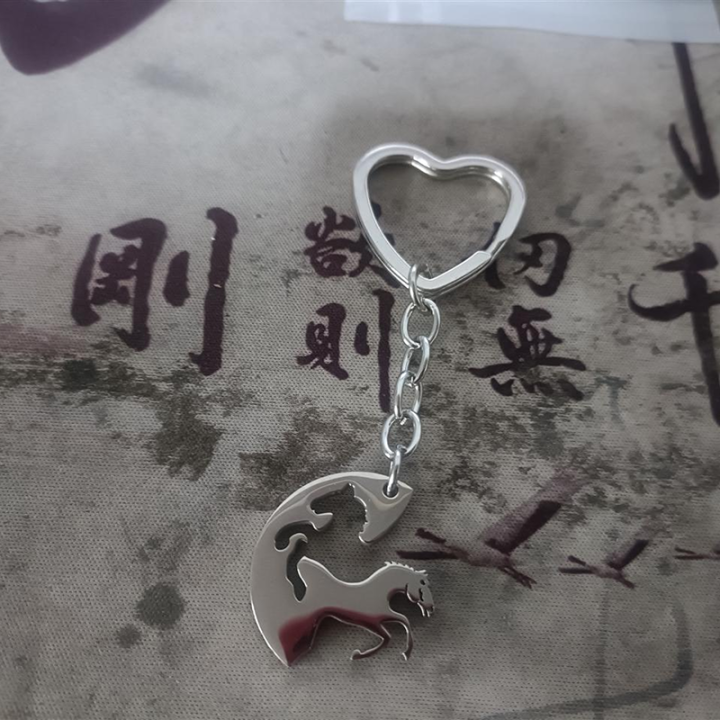 heart-shaped-stainless-steel-key-chain-pendant-pendant-accessories-coupling-key-chain-round-key-chain-kiss-baby